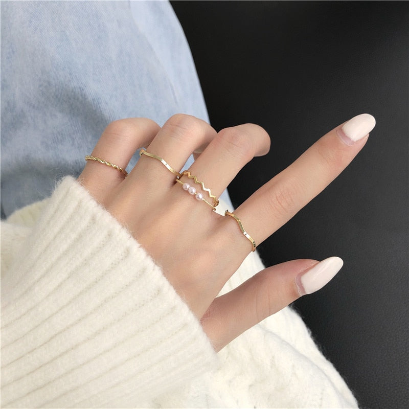 Set of 2 Hollow Out Heart Open Rings for Women Girl Couple Adjustable Tail Ring Wedding Band Anniversary Gift Engagement Jewelry